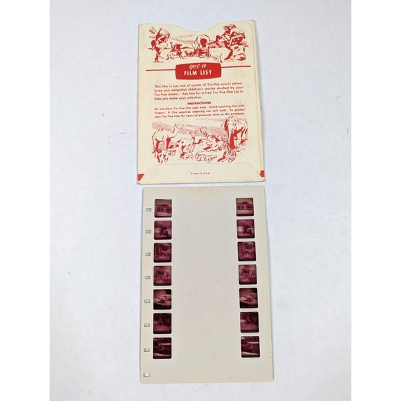 Vintage Tru Vue Tru-Vue Film Card Day At The Zoo Nature Animals Travel C1 3D 3-D - Picture 3 of 4